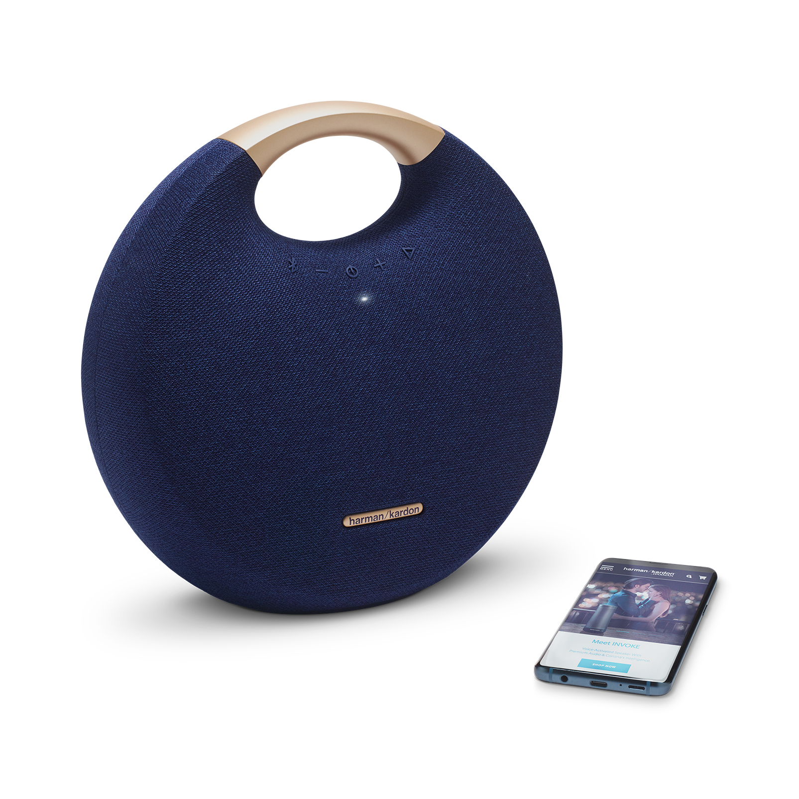 Onyx Studio 5 - Blue - Portable Bluetooth Speaker - Detailshot 1