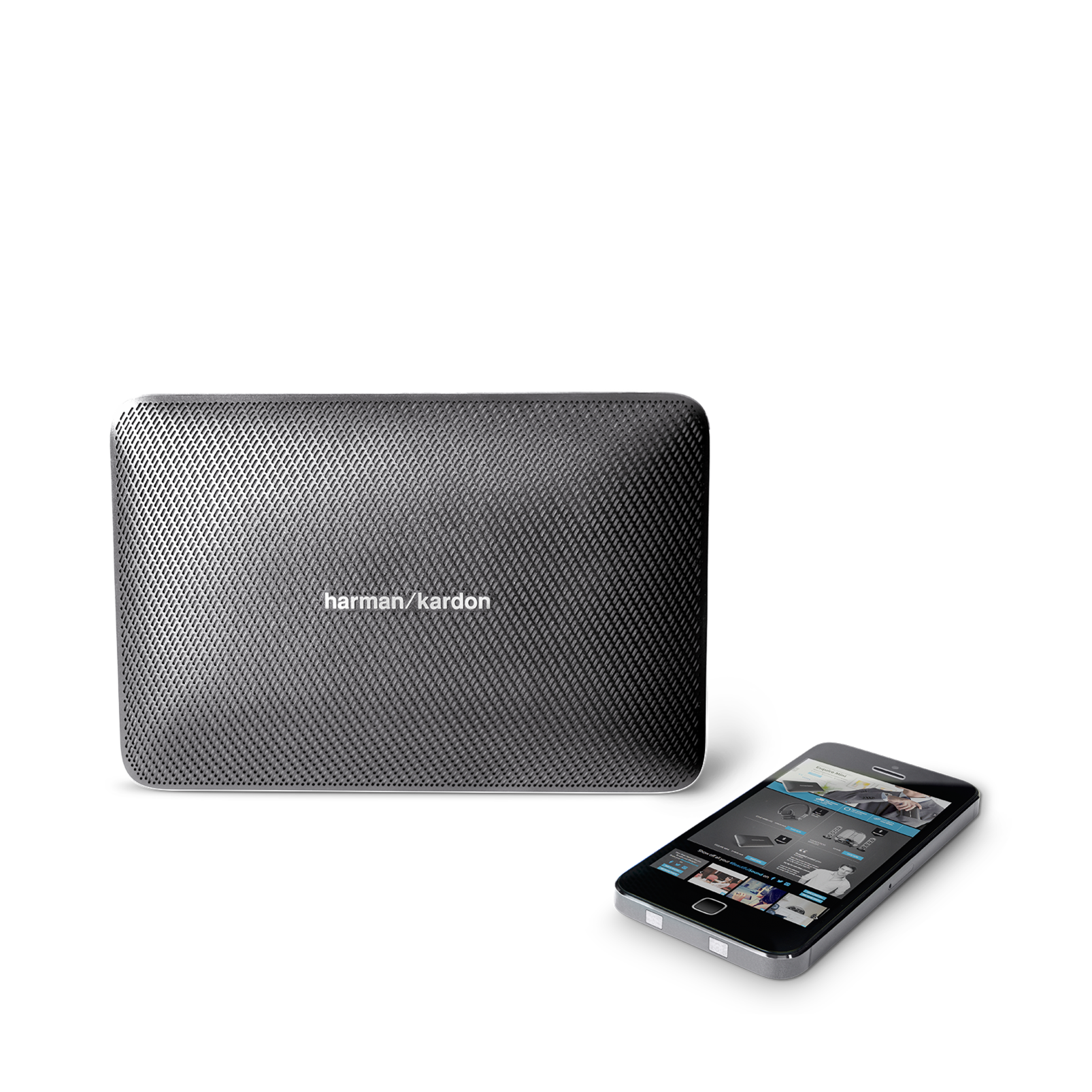 Esquire 2 - Grey - Premium portable Bluetooth speaker with quad microphone conferencing system - Detailshot 5